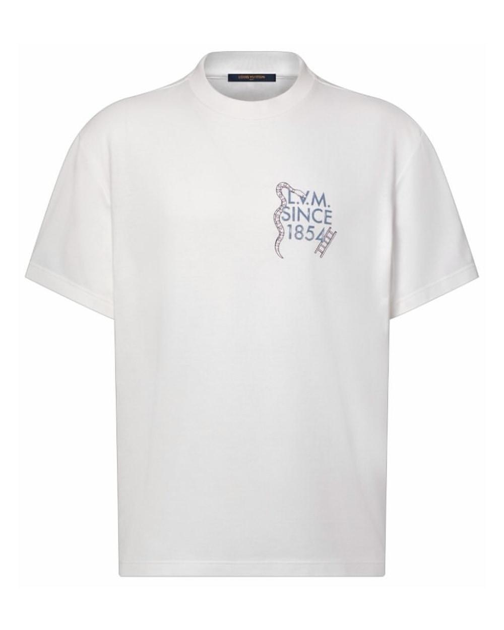 Louis Vuitton Since 1854 T-Shirt in White - front view