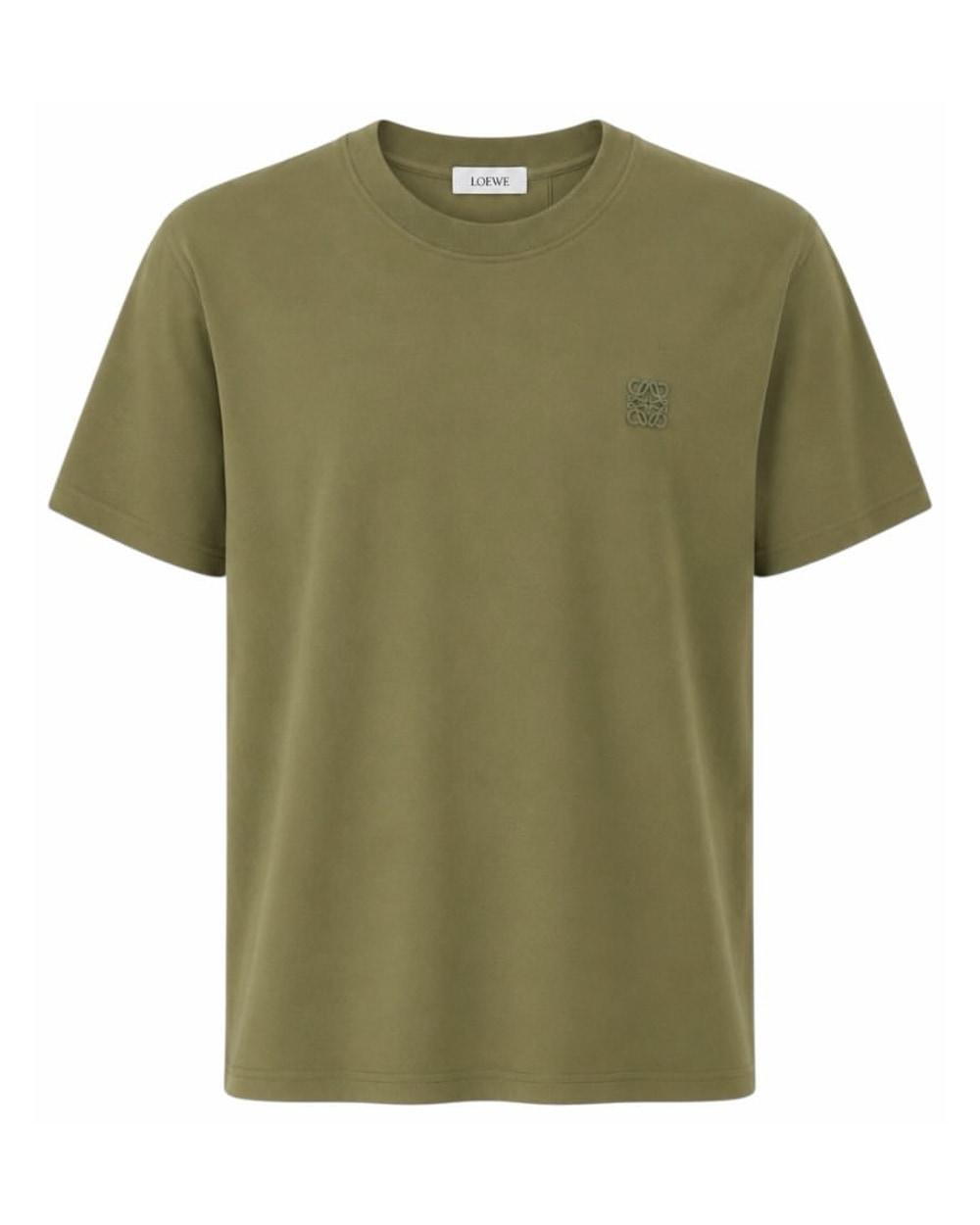 LOEWE Olive Anagram T-Shirt in Olive - main image