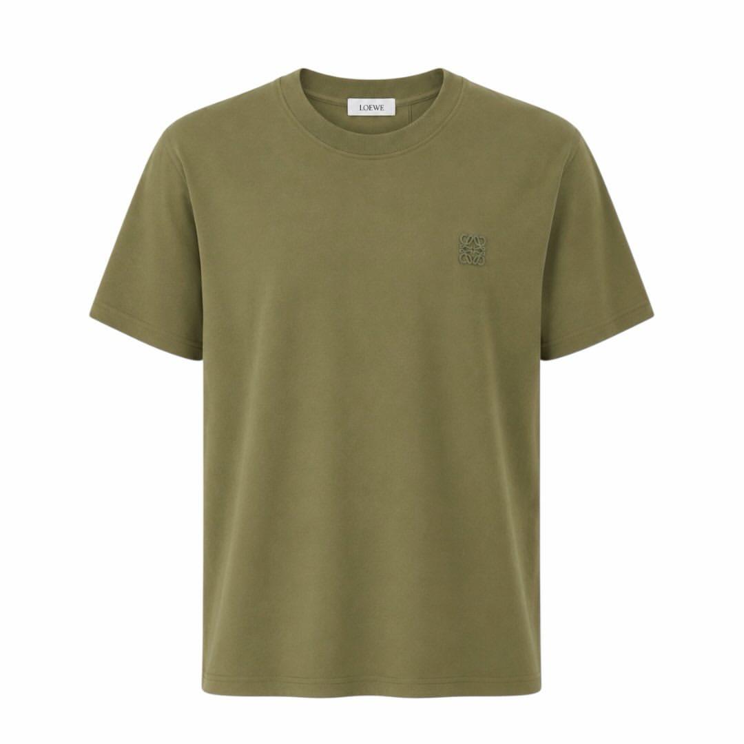 LOEWE Olive Anagram T-Shirt in Olive - main image