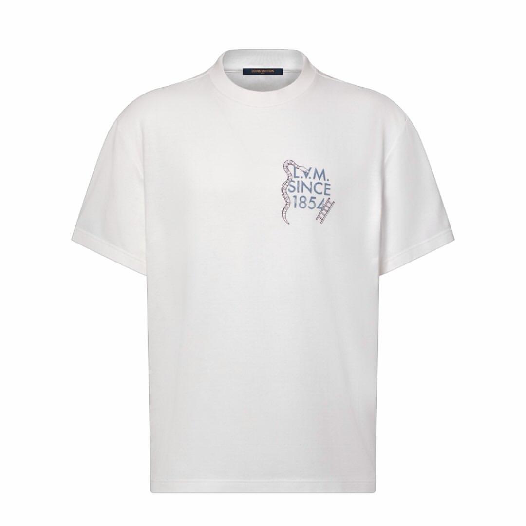 Louis Vuitton Since 1854 T-Shirt in White - front view